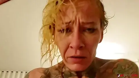 Inked-up, Rough-looking Bitch Amanda Doll Gets Fucked In Pov